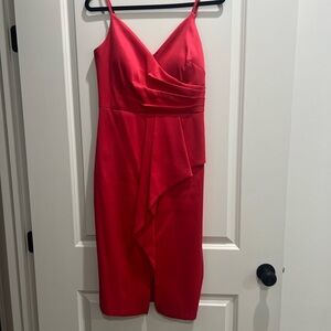 Vince Camuto Cocktail Dress. Size: 10. Color: Coral